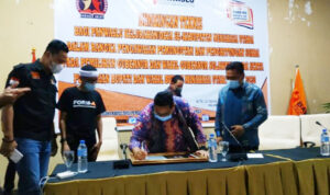 Kunjungi Bawaslu Minut, Rahmat Bagja Lakukan Hal Ini