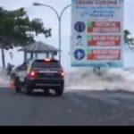Satpam Terbirit Lihat Ombak, Air Laut Rendam Mantos