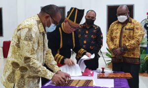 Penandatanganan MoU antara K3 dan Pemkot Jayapura