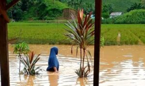 Gorontalo Utara Terendam Banjir Akibat Tanggul Jebol