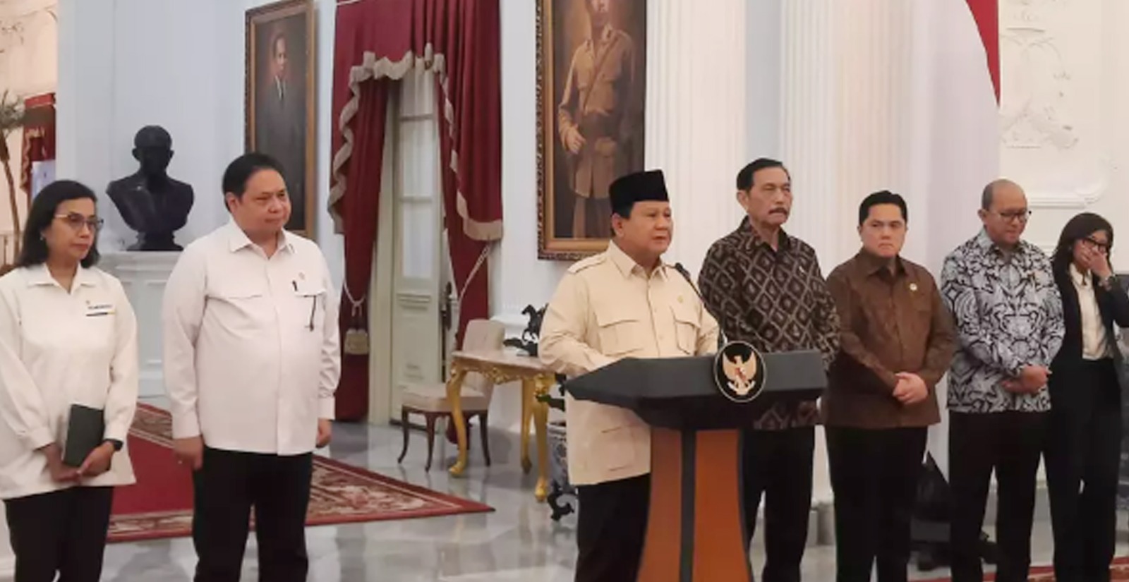 Prabowo Umumkan Delapan Kebijakan Ekonomi Baru 