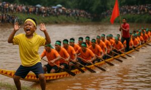 Pacu Jalur Mendunia: Anak Joget di Tepian Narosa