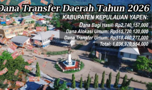 Kabupaten Kepulauan Yapen Dapat Dana Rp1 Triliun, Mau Buat Apa?