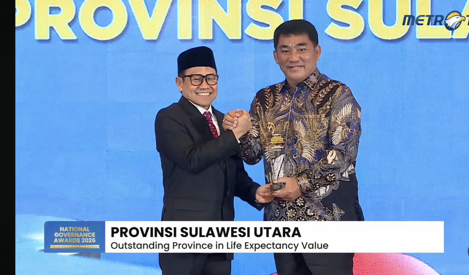 Hadirkan Inovasi dan Layanan Kesehatan Berkualitas, Gubernur Yulius Selvanus Antarkan Sulut Raih Penghargaan National Governace Awards 2026