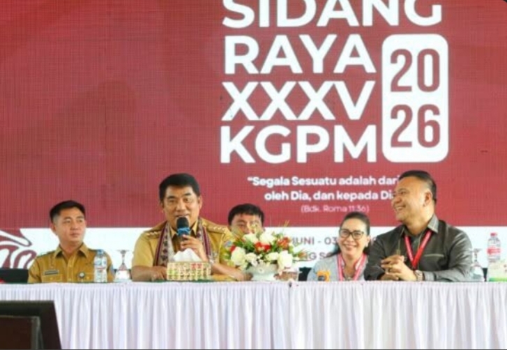 Hadiri Sidang Raya XXXV KGPM, Gubernur Yulius Selvanus Ajak Gereja dan Pemerintah Harus Berjalan Bersama Membangun Sulut